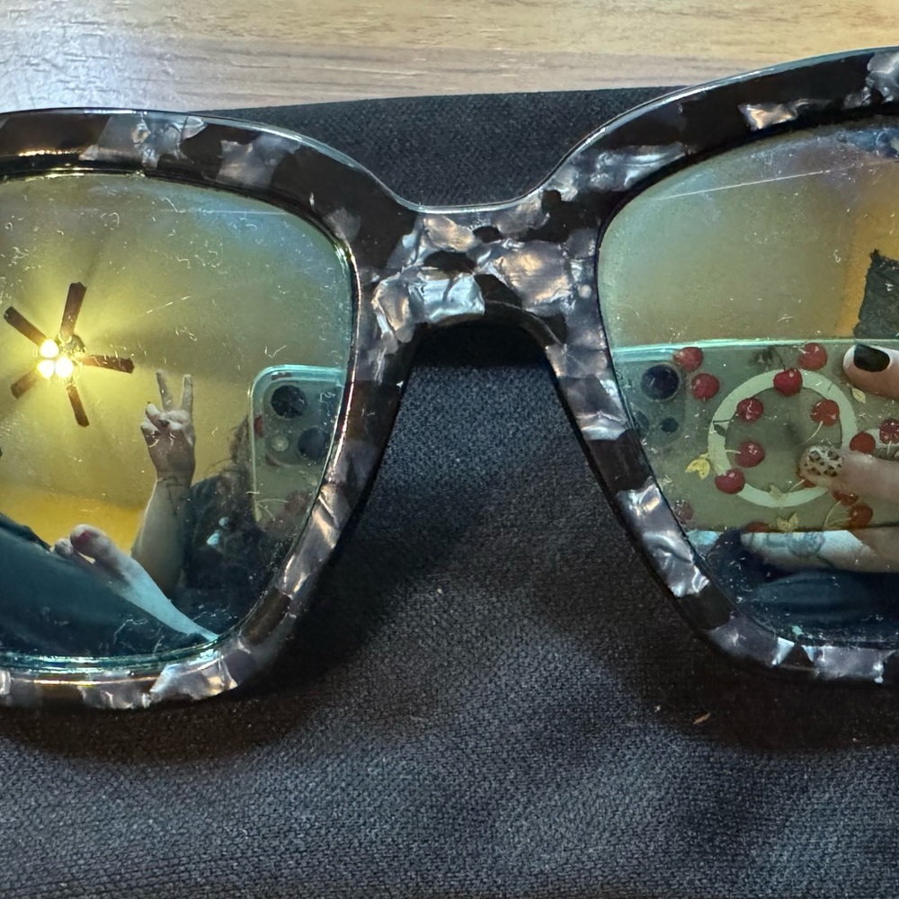 Stylish Black and Blue Sunglasses